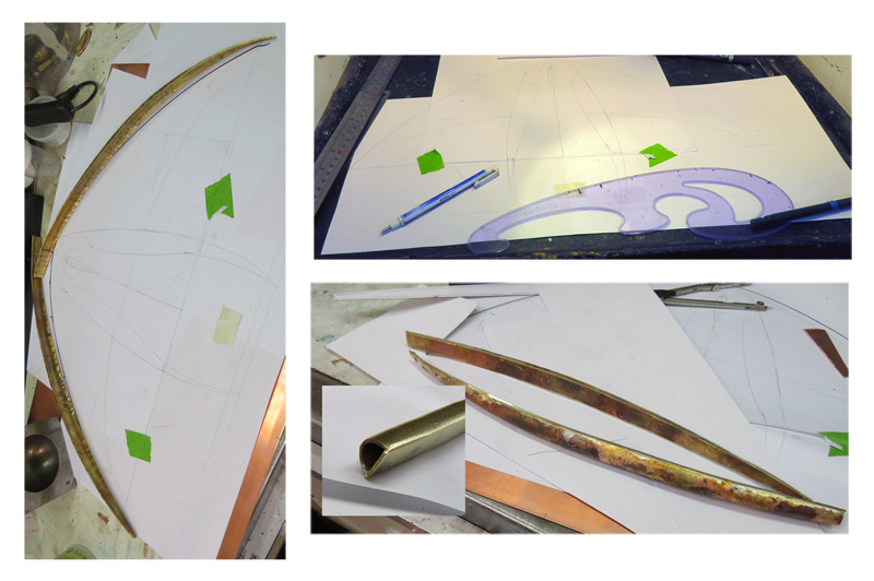 Alien Spacecraft Sculpture Making the template design