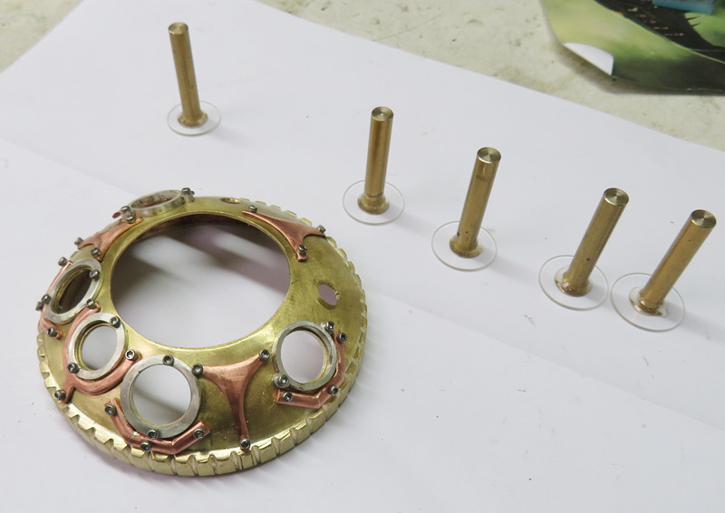 Alien Spacecraft Sculpture Making bridge porthole windows