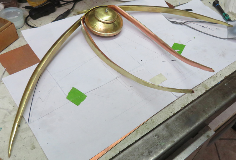 Alien Spacecraft Sculpture Making inner frame