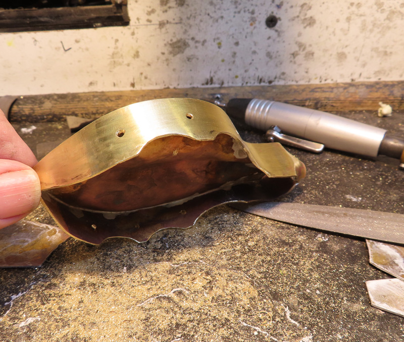 Buzz Beetle Fighter sides soldered file body concave