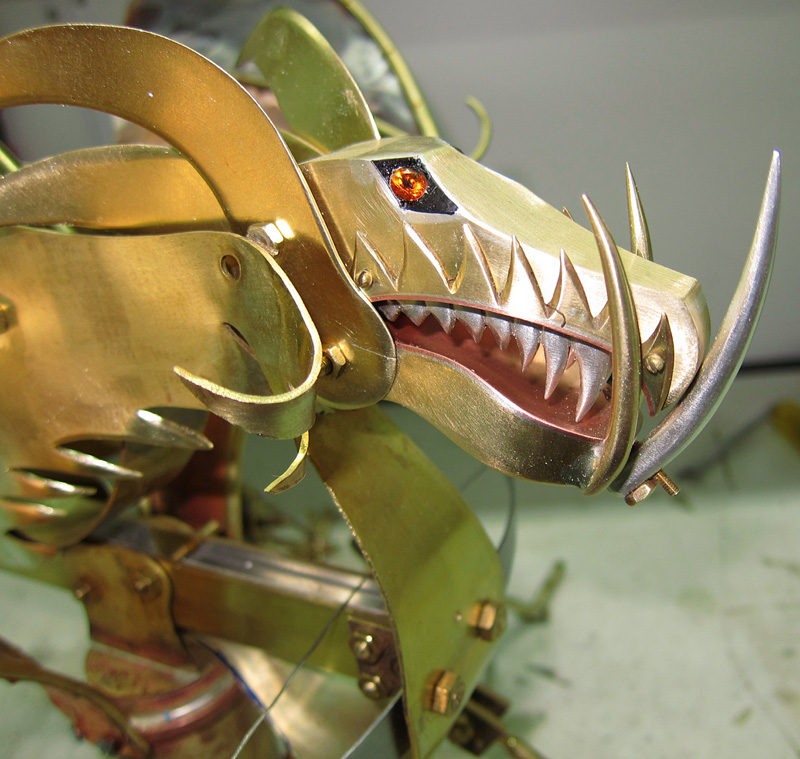 Dragon Bow Sculpture Eyes