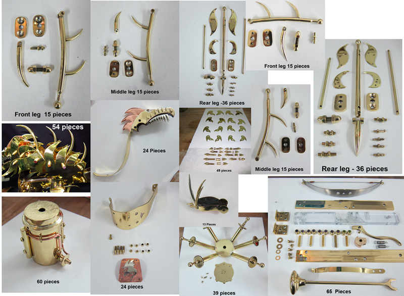 Dragon Bow Sculpture iconsists of 450 pieces