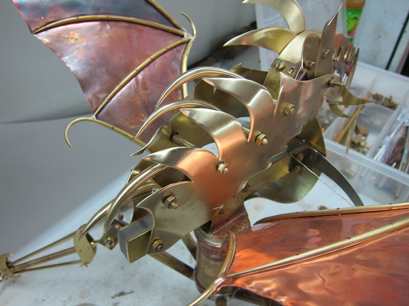 Dragon Bow Sculpture making of the body