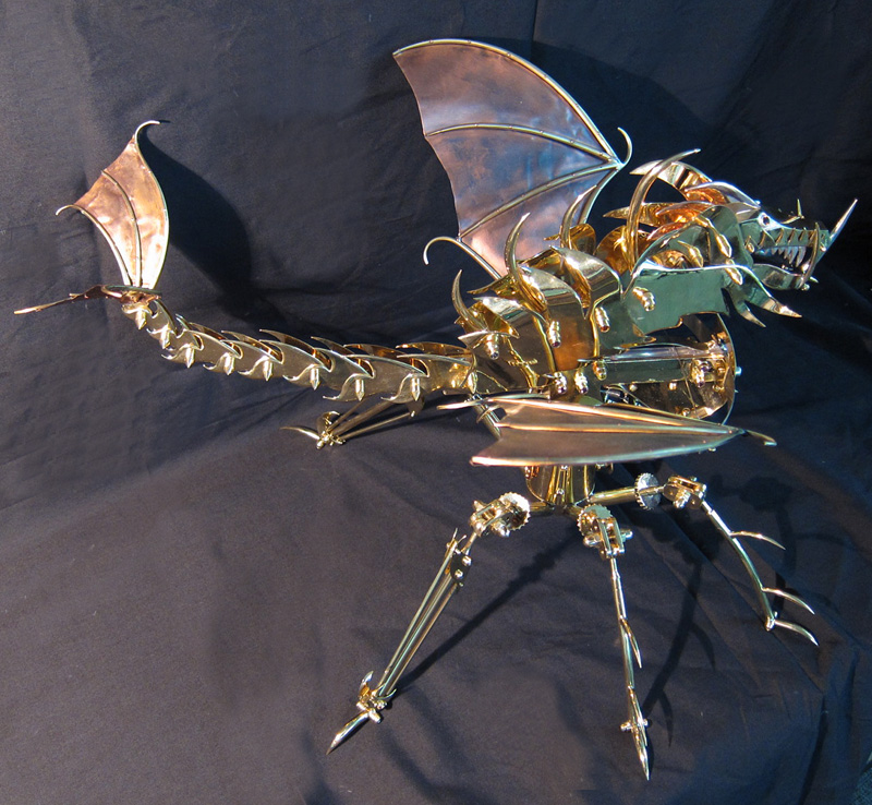 Dragon Bow Sculpture side view