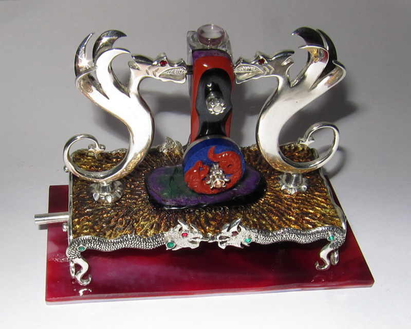 Dragon's Breath Sculpture red glass