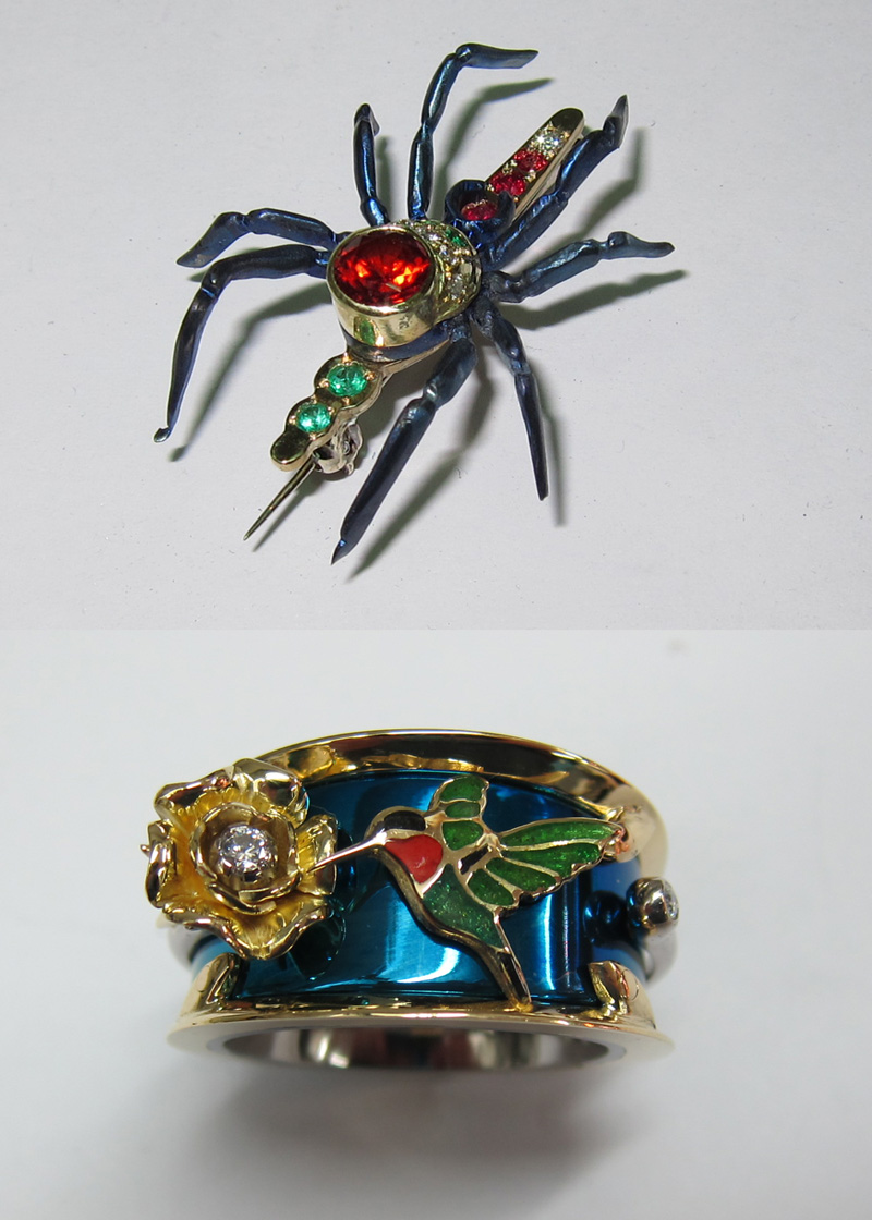 Nest Wall Sculpture hidden ring and brooch treasure