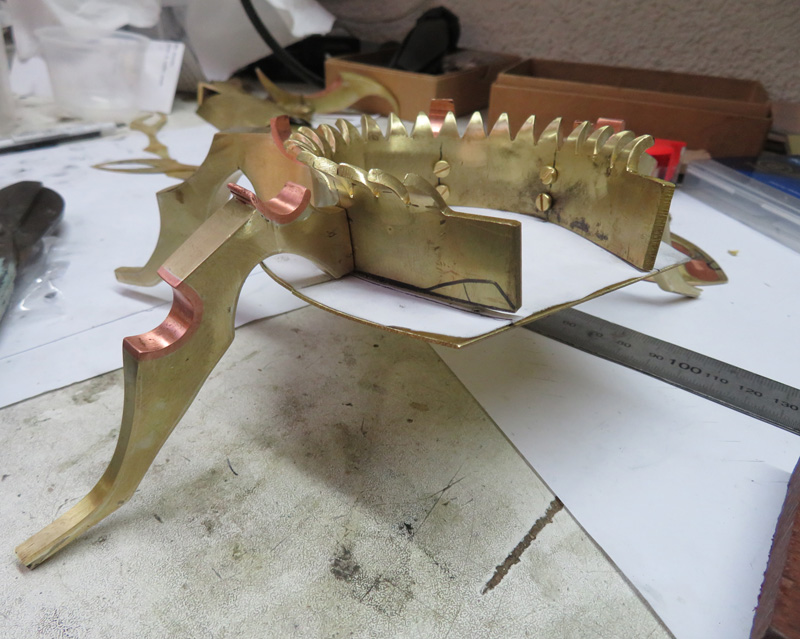 Rhino swarm Fighting Machine building the legs
