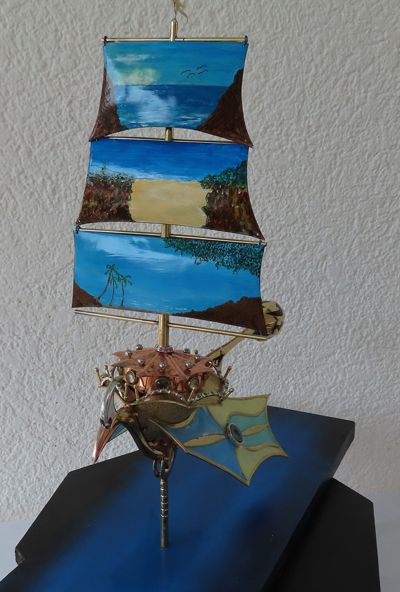 Sail Flyer Sculpture Front View