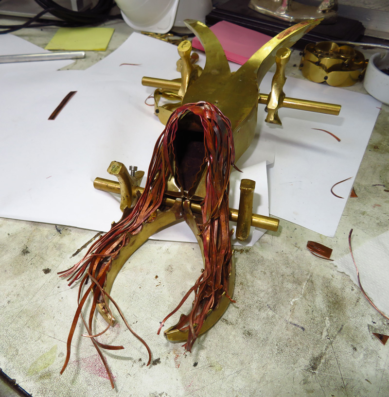 Soul Catcher ghoul face copper strips