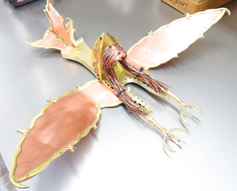 Soul Grasp Chimera Sculpture Making add chapel, hair and claws