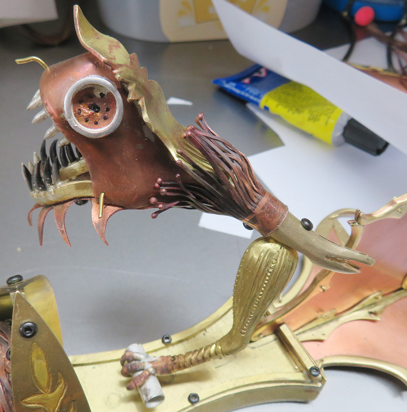 Soul Grasp Chimera Sculpture Making perch for soul dart