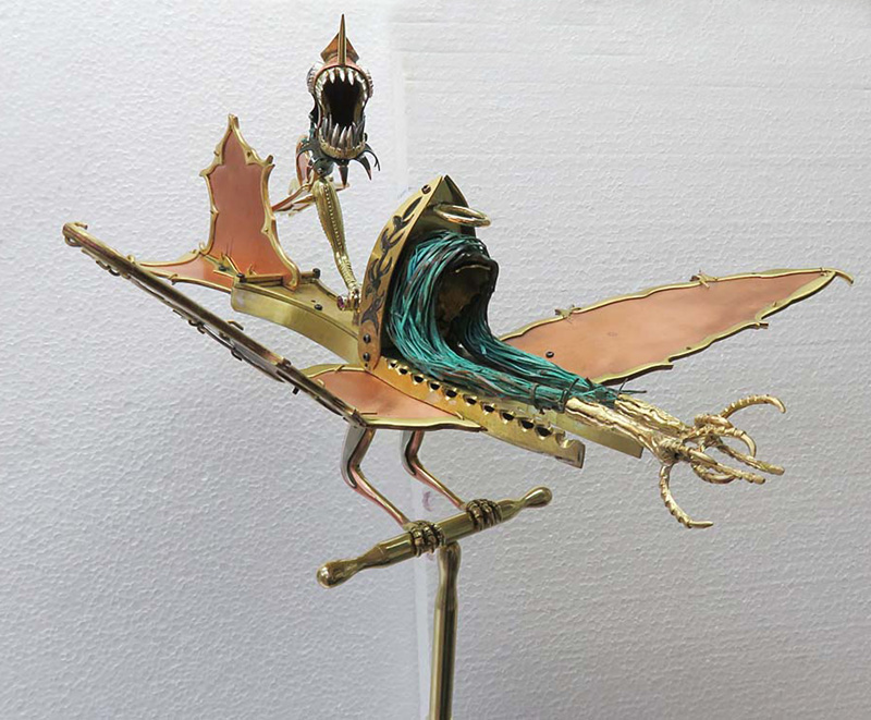 Soul Grasp Chimera Sculpture Side View