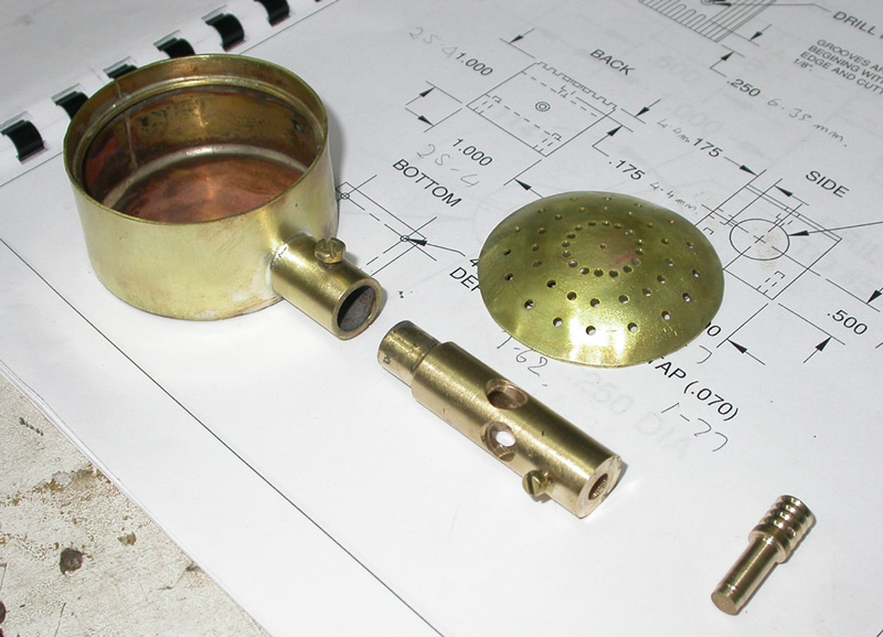 Steam Boiler gas burner intake