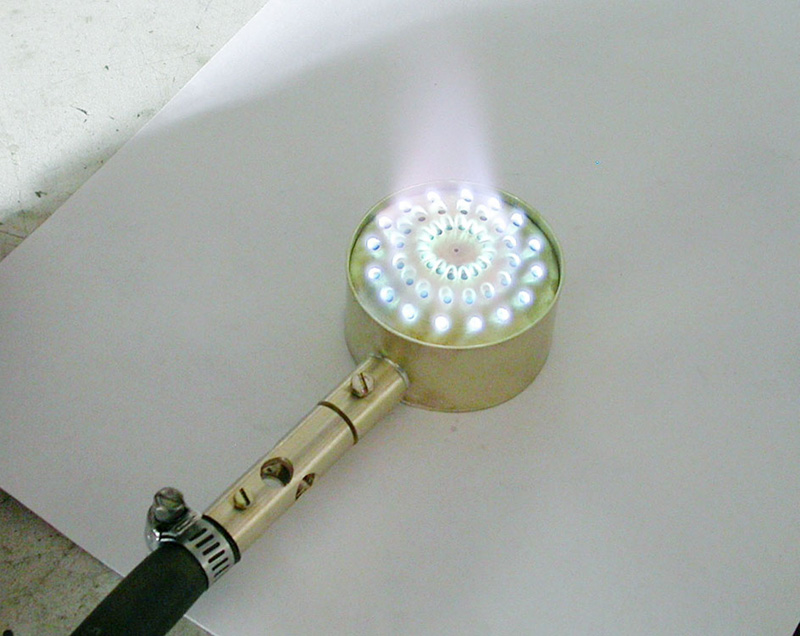 Steam Boiler gas burner flame