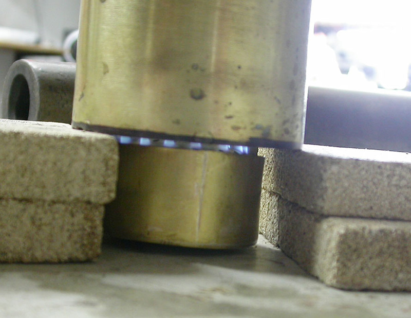 Steam Boiler gas burner test