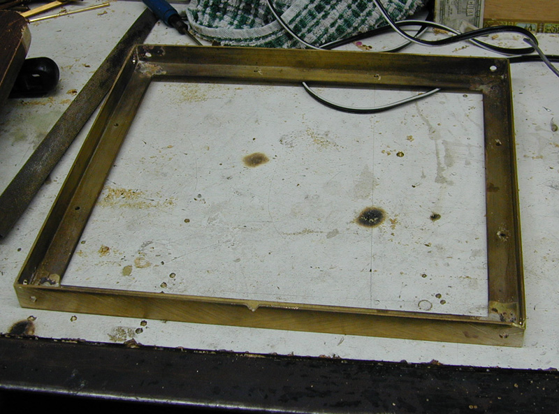 Steampunk Clock Brass Frame