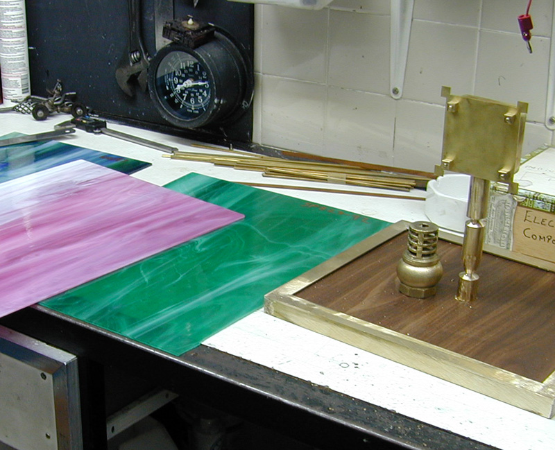 Steampunk Clock Stained Glass