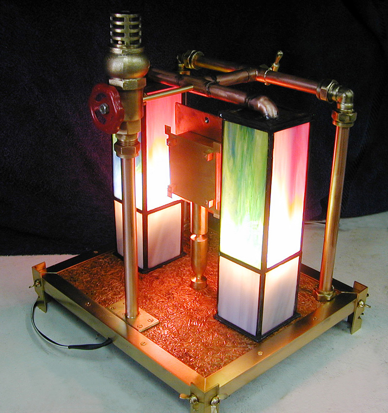 Steampunk Clock Back View