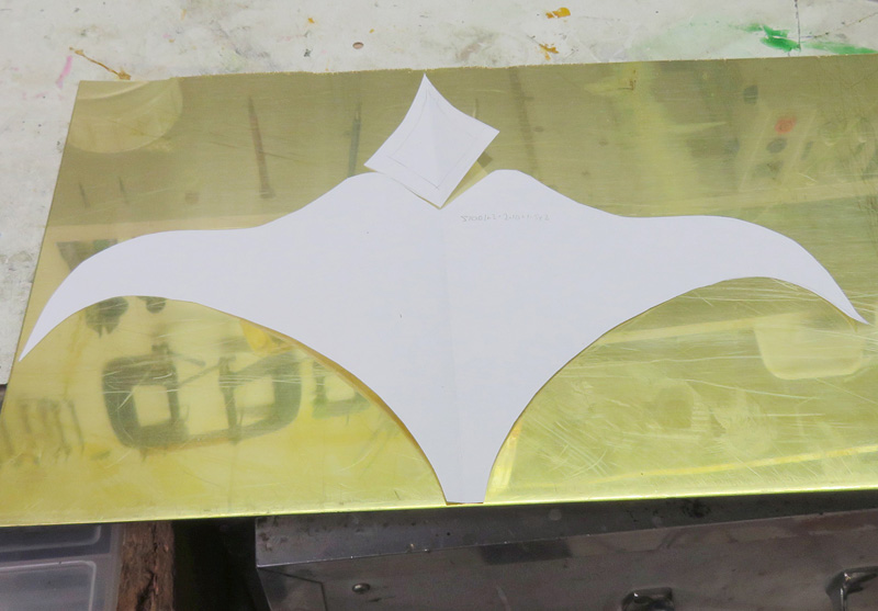 Tern Fighter Sculpture start with paper template