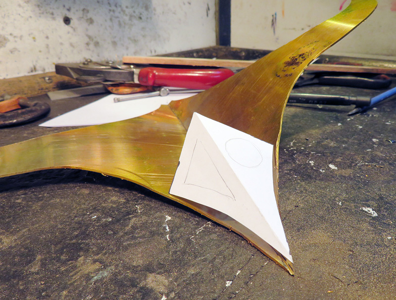 Tern Fighter Sculpture making cockpit template