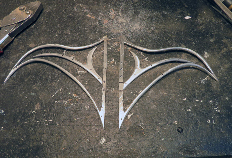 Tern Fighter Sculpture aluminium struts