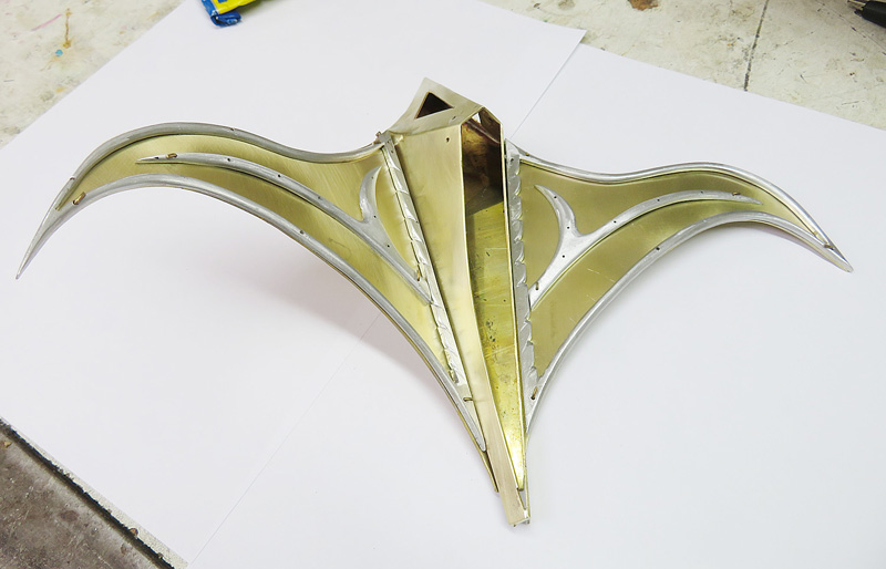 Tern Fighter Sculpture attach aluminium struts