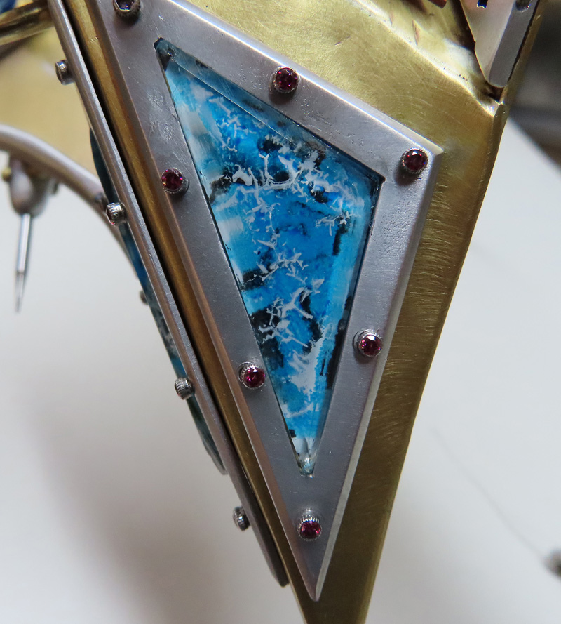 Tern Fighter Sculpture - cockpit window