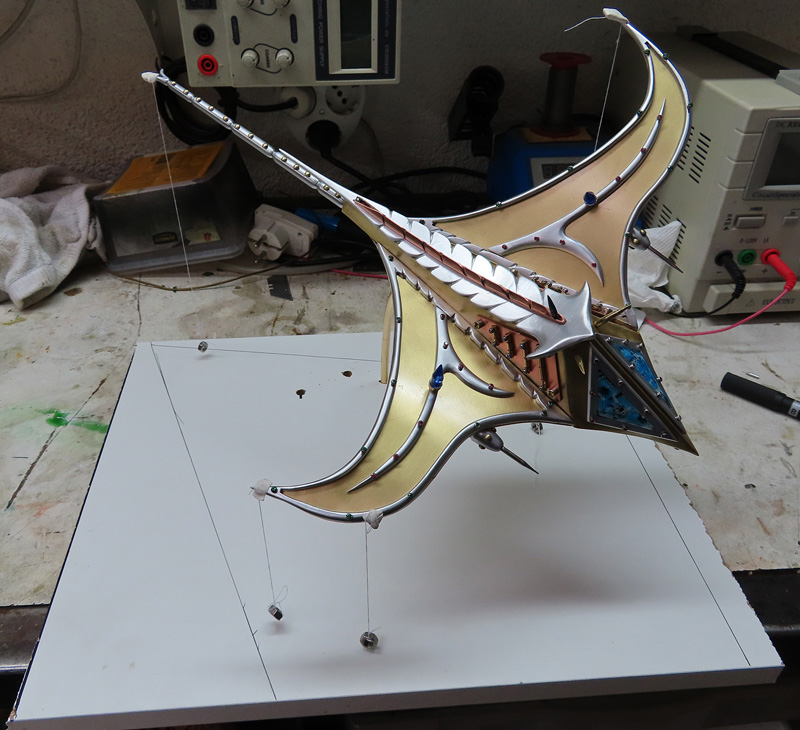 tern Fighter Sculpture - Masure base display