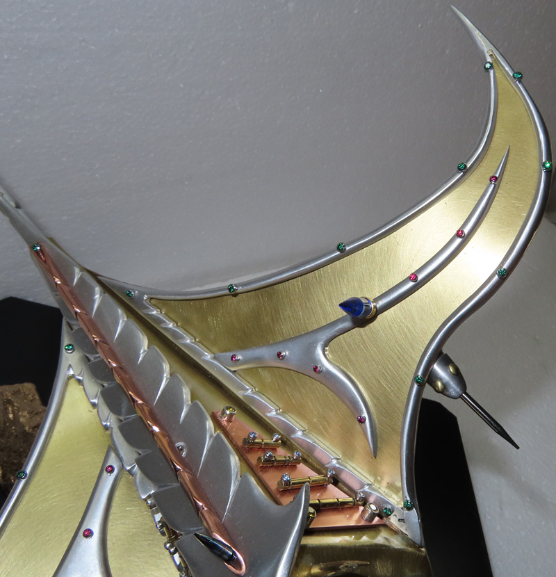 Tern Fighter Sculpture Close-up Wing