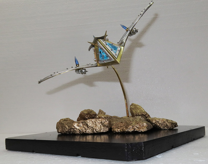 tern Fighter Sculpture side view