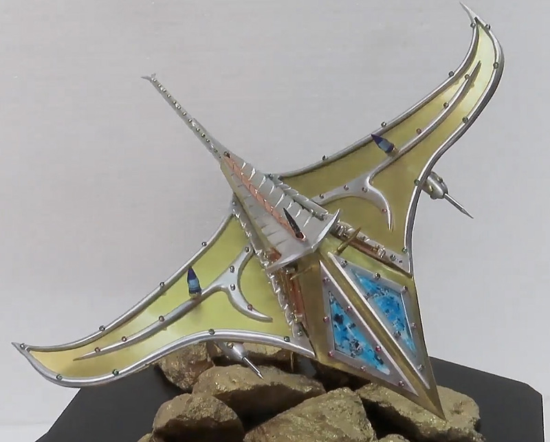 Tern Fighter Sculpture Top View